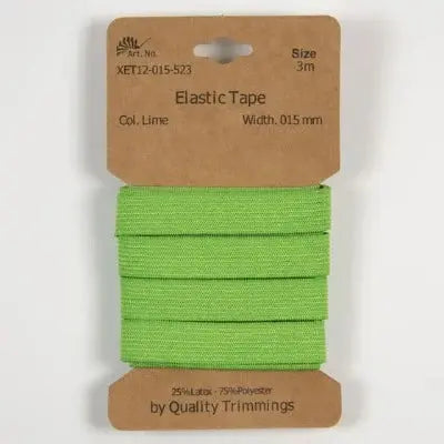 Carte élastique 15 mm Citron- 3 mètres - La boite à tissus