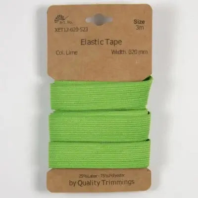 Carte élastique 20 mm Citron- 3 mètres - La boite à tissus