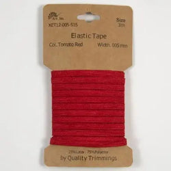 Carte élastique 5 mm Rouge- 3 mètres - La boite à tissus