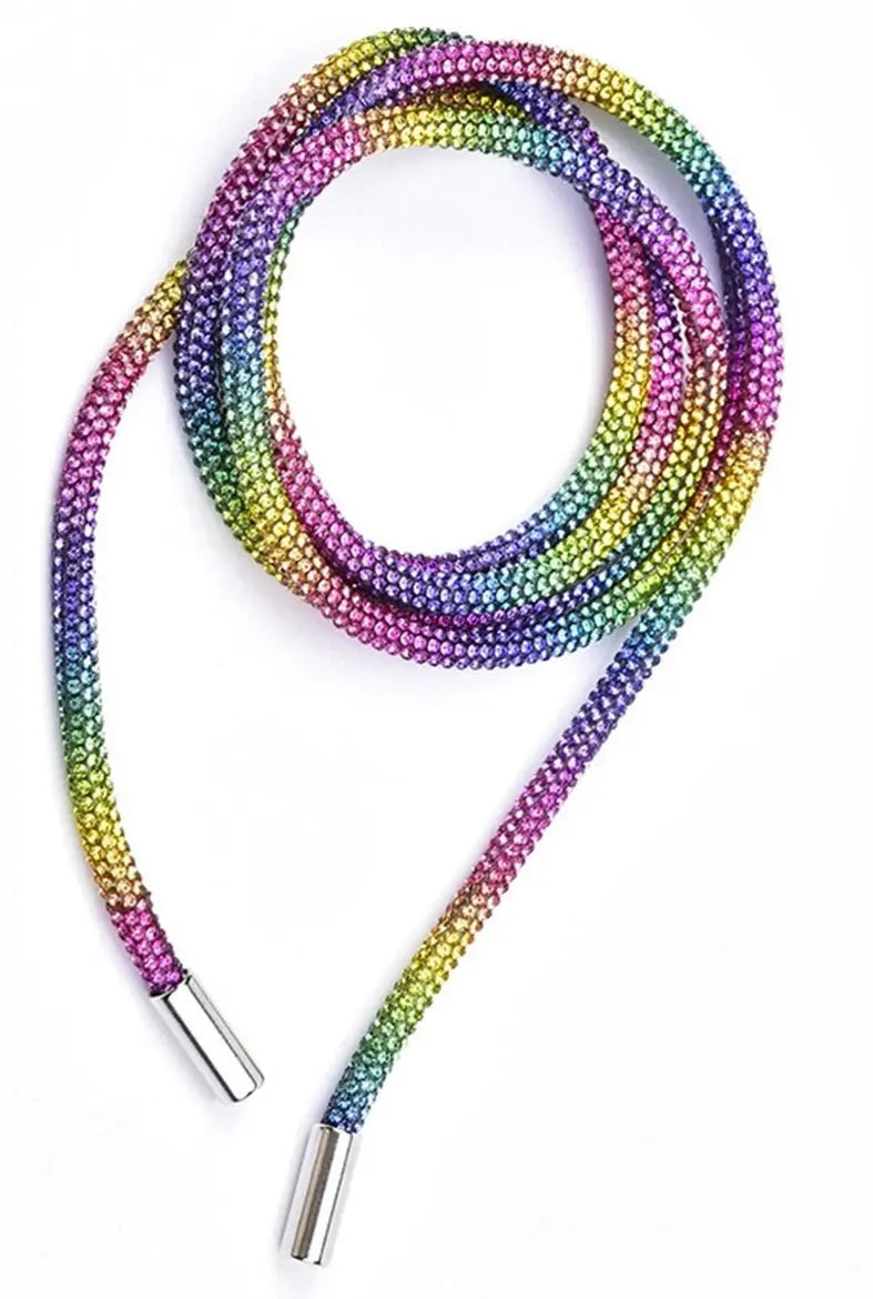 Cordes à capuche en strass cristal arc-en-ciel - La boite à tissus