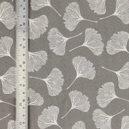 Coton Ginko Gris Foncé - La boite à tissus Coton Ginko Gris Foncé