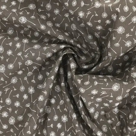 Coton Ombelle Taupe - La boite à tissus Coton Ombelle Taupe