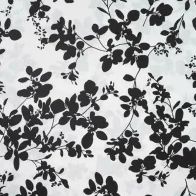Coton popeline bouquets de fleurs -Écru - La boite à tissus