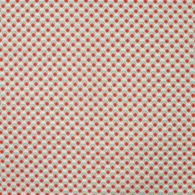 Coton popeline tulipes-Corail - La boite à tissus