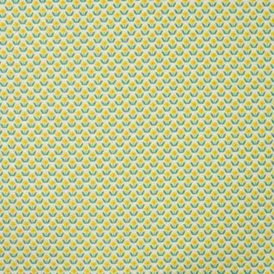 Coton popeline tulipes-Jaune - La boite à tissus