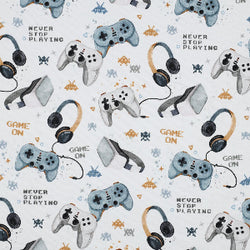 French terry digital manette- Blanc