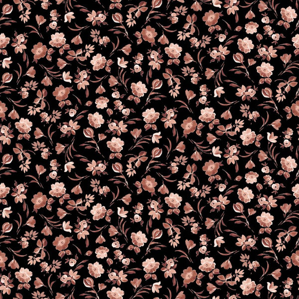 JERSEY FLEURS NUMÉRIQUES - NOIR
