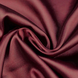 Satin extensible Bordeaux