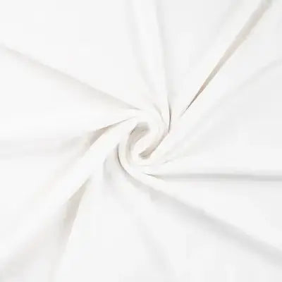 Jersey Velours Chilly - Blanc - La boite à tissus