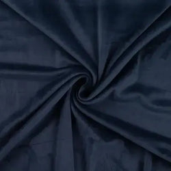 Jersey Velours Chilly - Marine - La boite à tissus