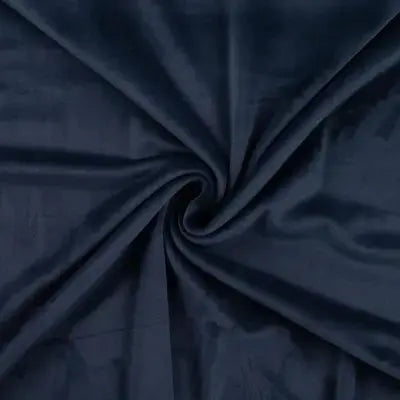 Jersey Velours Chilly - Marine - La boite à tissus