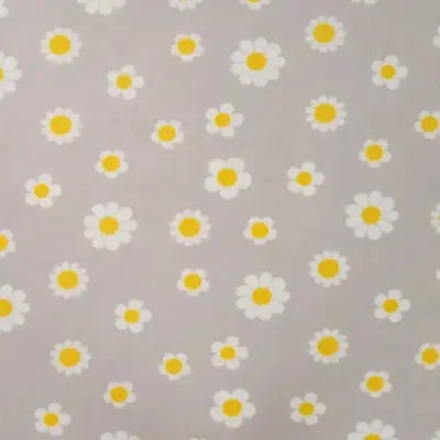 Jersey Velours Chilly imprimé Fleurs- Sable - La boite à tissus