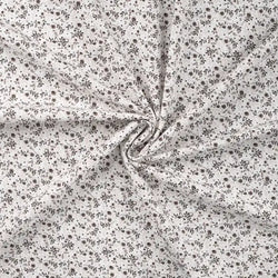 Jersey de coton Digital - Floral écru