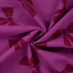 Jogging Violet Motif Gros Nœuds