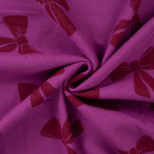 Jogging Violet Motif Gros Nœuds