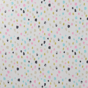 Jersey de coton Digital Glitter - Scratch Dots Rose