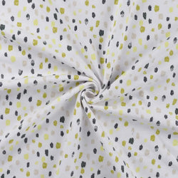 Jersey de coton Digital Glitter - Scratch Dots Émeraude