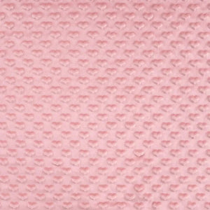 Minky Coeur- Vieux Rose