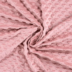 Minky Coeur- Vieux Rose
