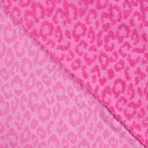 Coton Jacquard Lépoard- Fuchsia - La boite à tissus