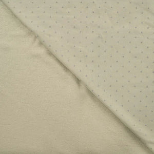 French Terry Molletonné  Dots Glitter- Earth Khaki - La boite à tissus
