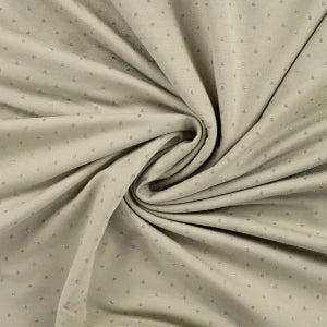 French Terry Molletonné  Dots Glitter- Earth Khaki - La boite à tissus