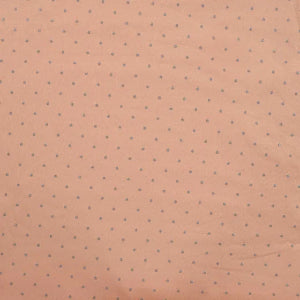 French Terry Molletonné  Dots Glitter- Dusty Salmon - La boite à tissus