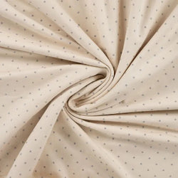French Terry Molletonné  Dots Glitter- Champagne - La boite à tissus