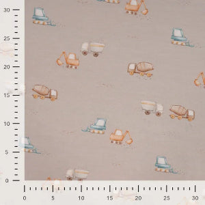 Jersey coton de bambou -Construction Sable