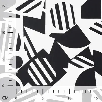 Lycra Travel Imprimé Noir - La boite à tissus