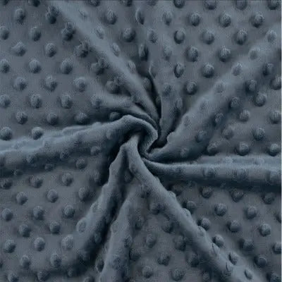 Minky Bleu Jean - La boite à tissus