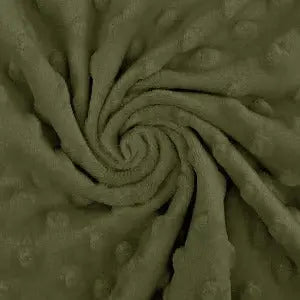 Minky khaki - La boite à tissus Minky khaki