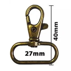 Mousqueton métal - Bronze 40 x 27 mm - La boite à tissus