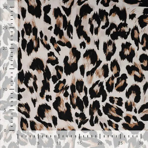 Viscose Stretch Léopard- Sable