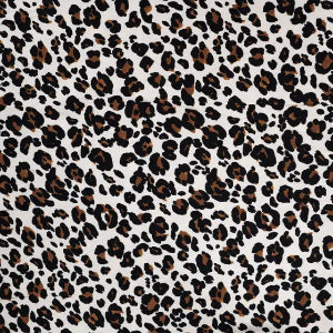 Twill de viscose léopard -Sand