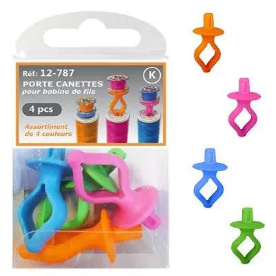 Porte-canettes pour bobines de fils 4 pièces - La boite à tissus