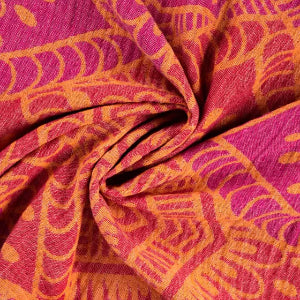 Hamman Jacquard- Ornement Orange-Rouge