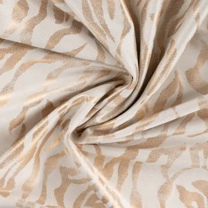 Scuba suède foil print Zebra- Sable