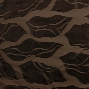 Jacquard de viscose -Rayures abstraites noires