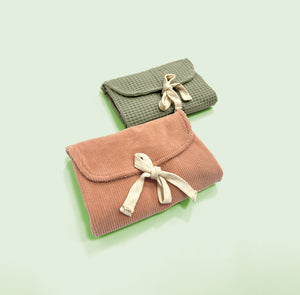 Eponge gaufré earth khaki qjutie & qjutest - La boite à tissus