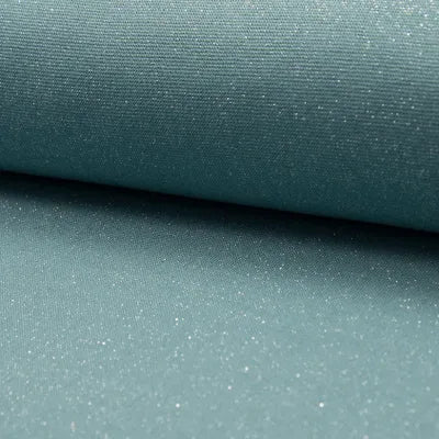 Bord côte lurex Menthe-Argent - La boite à tissus Bord côte lurex Menthe-Argent