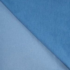 Chambray Stretch- Bleu délavé