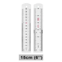 Règle aluminium métrage double face – 15cm - La boite à tissus Règle aluminium métrage double face – 15cm