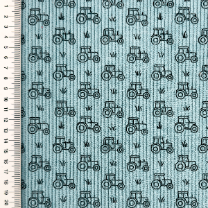 Velours côtelé stretch tracteurs- Bleu