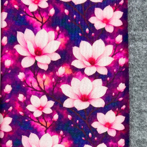 Sweat Polaire Alpin-Brenda fleurs Fuchsia
