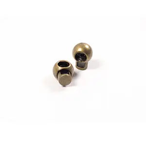 STOP-CORDON SIMPLE 2 PIÈCES MÉTAL Bronze 25mm - La boite à tissus