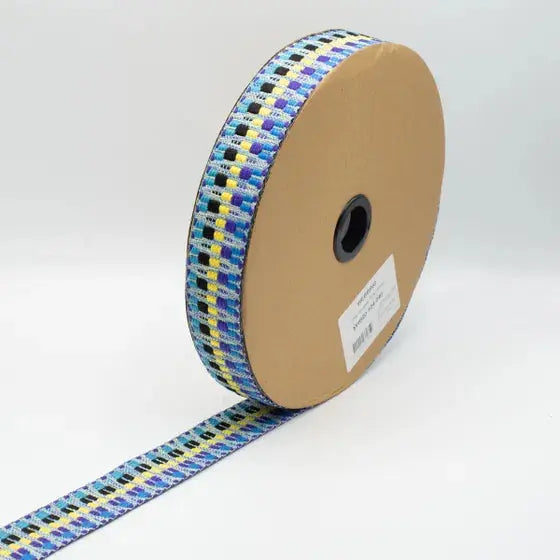 Sangle Jacquard Multicouleur 104 - La boite à tissus Sangle Jacquard Multicouleur 104