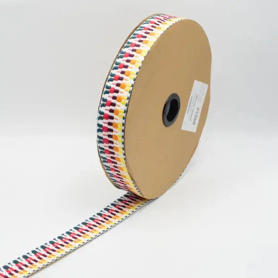 Sangle Jacquard Multicouleur 107 - La boite à tissus Sangle Jacquard Multicouleur 107
