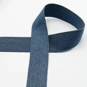 Sangle Jeans  Fibre Métal Doré 040 mm - La boite à tissus Sangle Jeans  Fibre Métal Doré 040 mm
