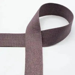 Sangle Mauve Fibre Métal Doré 040 mm - La boite à tissus Sangle Mauve Fibre Métal Doré 040 mm